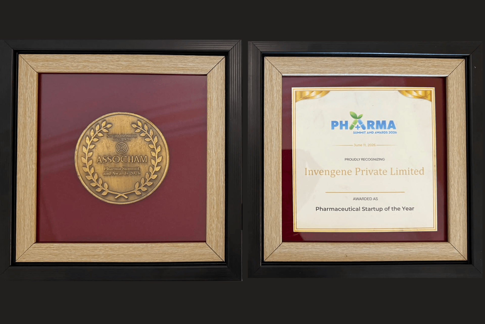 Double honour for Invengene at ASSOCHAM 2nd Pharma Summit & Excellence Awards 2026